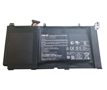 4500mAh 50Wh Asus C31-S551 0B200-00450100M Akku